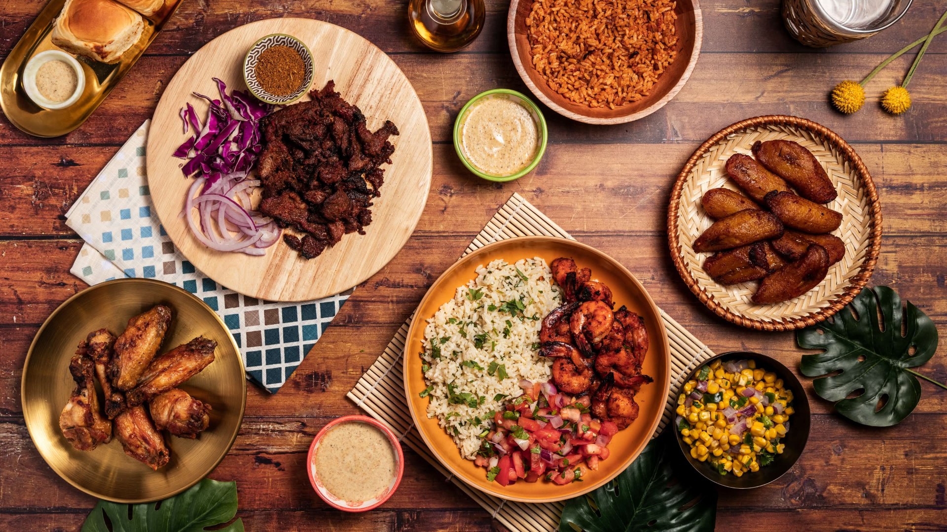 Spread of Disbe Good catering platters
